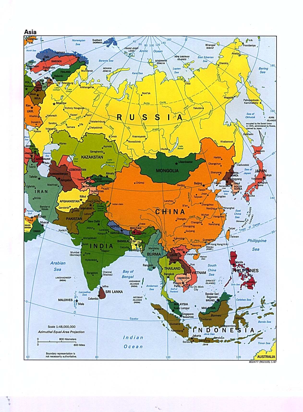 Cartograf Fr Les Cartes Des Continents L Asie