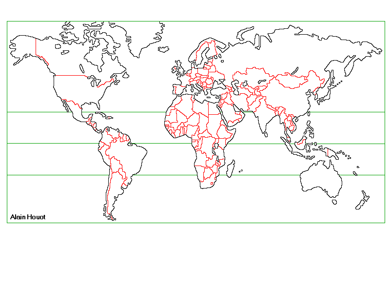 Carte du monde pour enfant - Blanc
