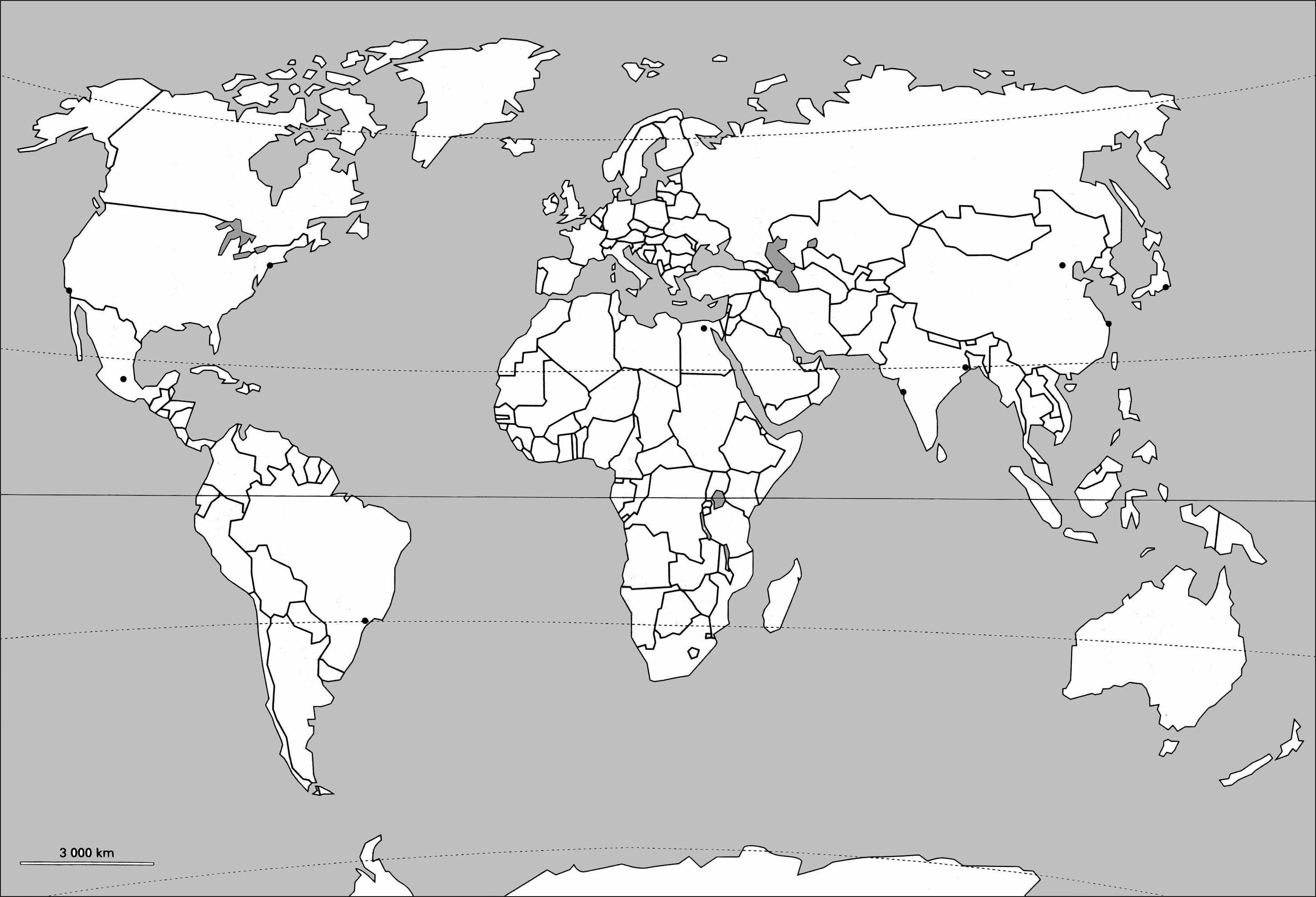 Cartograf.fr : Carte du monde : Grande carte du monde avec pays