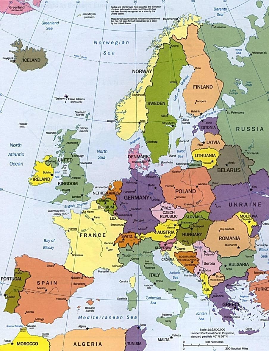 Cartograf Fr Les Cartes Des Continents L Europe