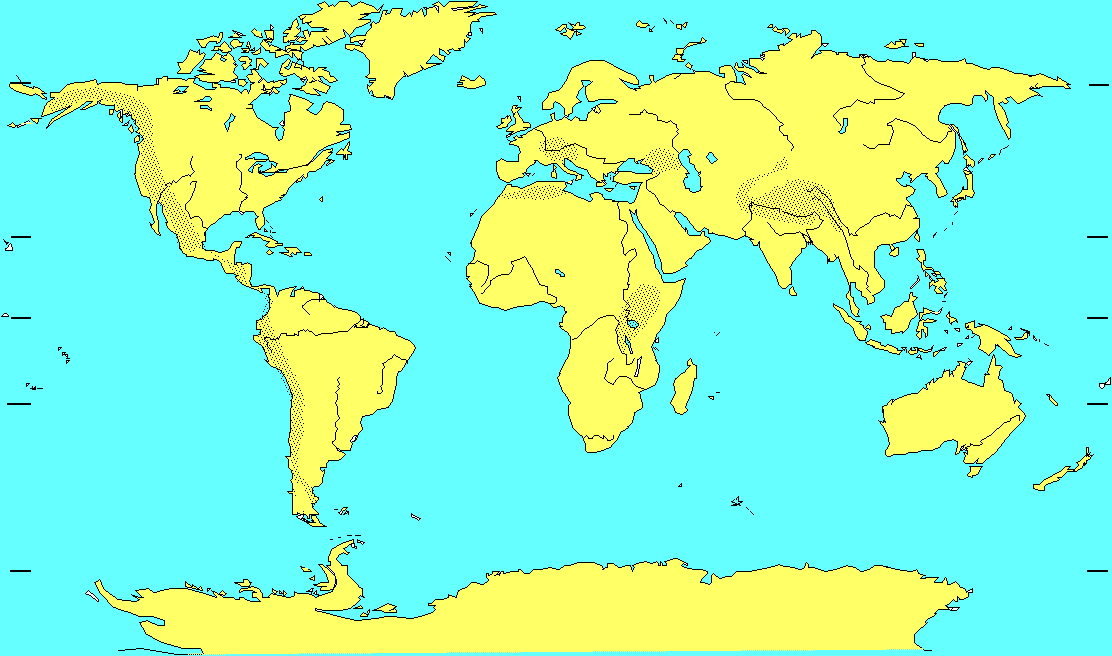 carte du monde vierge, Carte du monde
