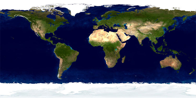 carte monde satellite Cartograf.fr : Cartes satellites du monde