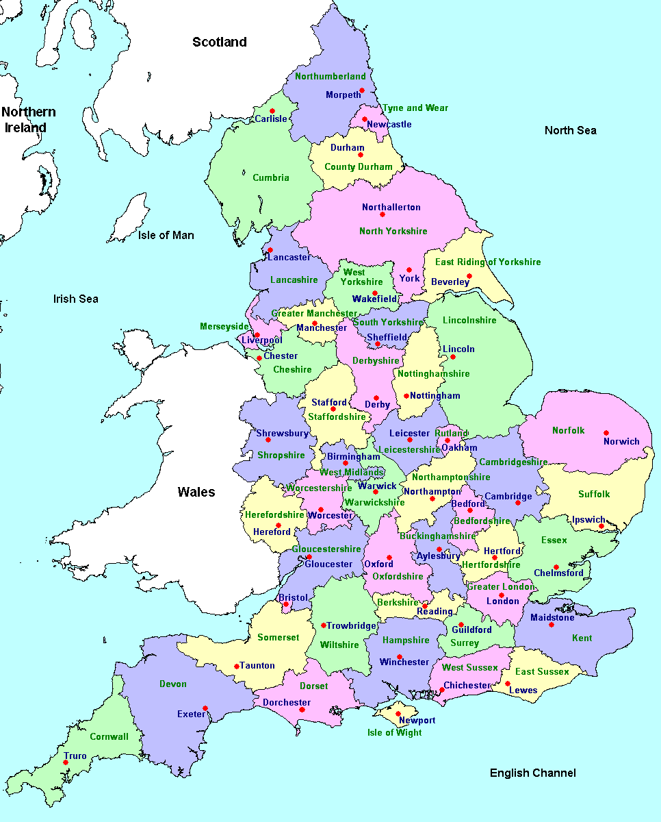 Carte Détaillée De Royaume-Uni Et La Capitale De Londres Clip Art