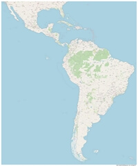 Grande carte Amérique latine