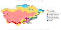 Carte climat Asie centrale