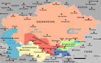 Carte Asie centrale simple