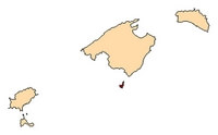 Carte Cabrera localisation Baléares