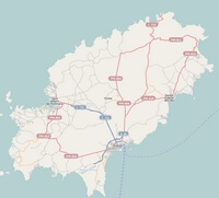 Carte Ibiza route