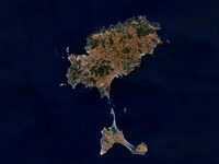 Image photo satellite Ibiza