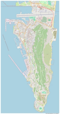 grande carte Gibraltar