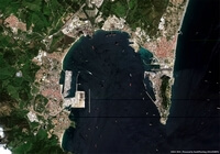 photo satellite de Gibraltar