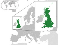 carte Grande Bretagne localisation