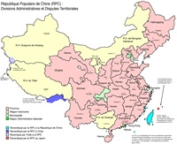 Carte Chine région