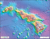 Carte profondeur Hawaï