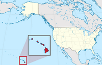 Carte localisation Hawaï