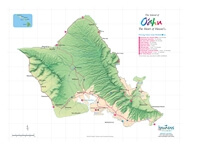 Carte Oahu route Hawaï