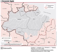 carte biome écorégion amazonien 9 États brésiliens