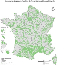 Carte France prévention risque naturel