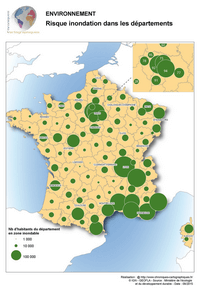 Carte France habitant zone inondable