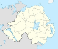 carte Irlande du Nord vierge