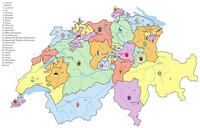 Carte Suisse cantons