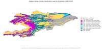 Carte Kirghizie climat