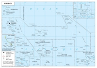 carte Kiribati île atoll