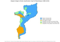 carte climat Mozambique