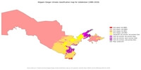 Carte climat Ouzbékistan
