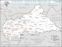 carte Centrafrique région route