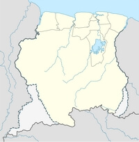 carte Suriname vierge