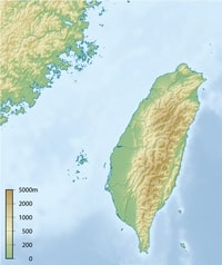 carte Taïwan relief altitude