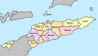 carte région Timor oriental