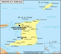 Carte Trinité-et-Tobago simple