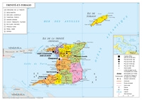Grande carte Trinité-et-Tobago
