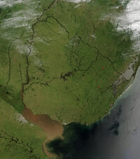 Photo satellite Uruguay