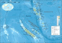 Carte altitude Vanuatu