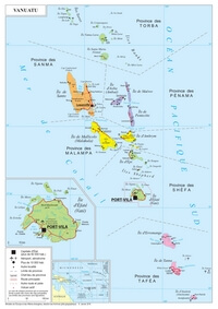 Grande carte Vanuatu