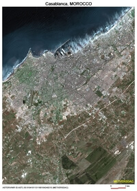 Image satellite Casablanca