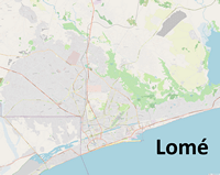 carte Lomé capitale Togo